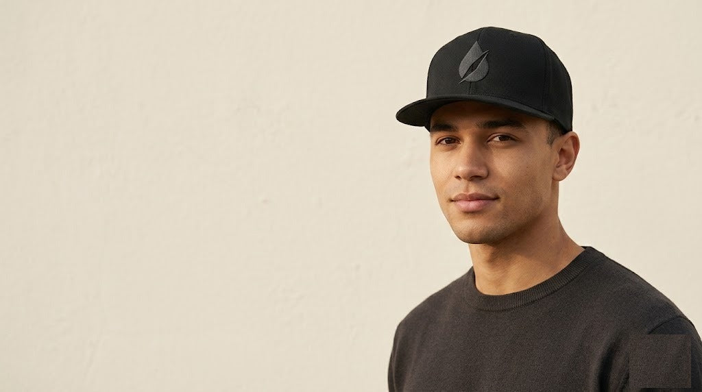 DripCap Snapback Siyah - lifestyle model