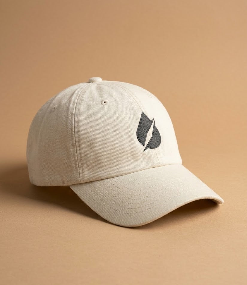 DripCap Vintage Dad Hat Krem - yan açı
