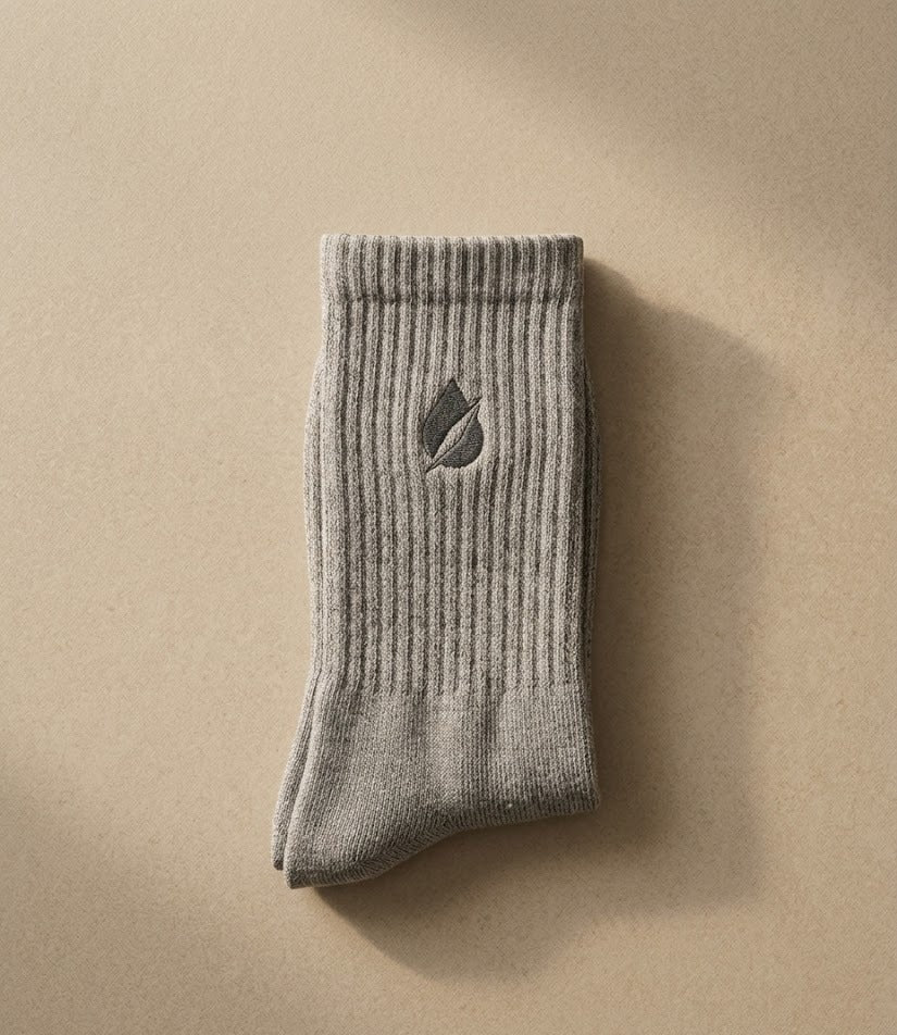 DripCap Logo Crew Sock - Damla logo embroidered