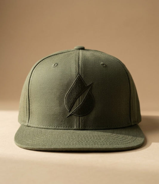 Snapback Olive - ön, Damla logo